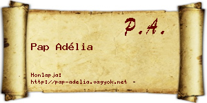 Pap Adélia névjegykártya